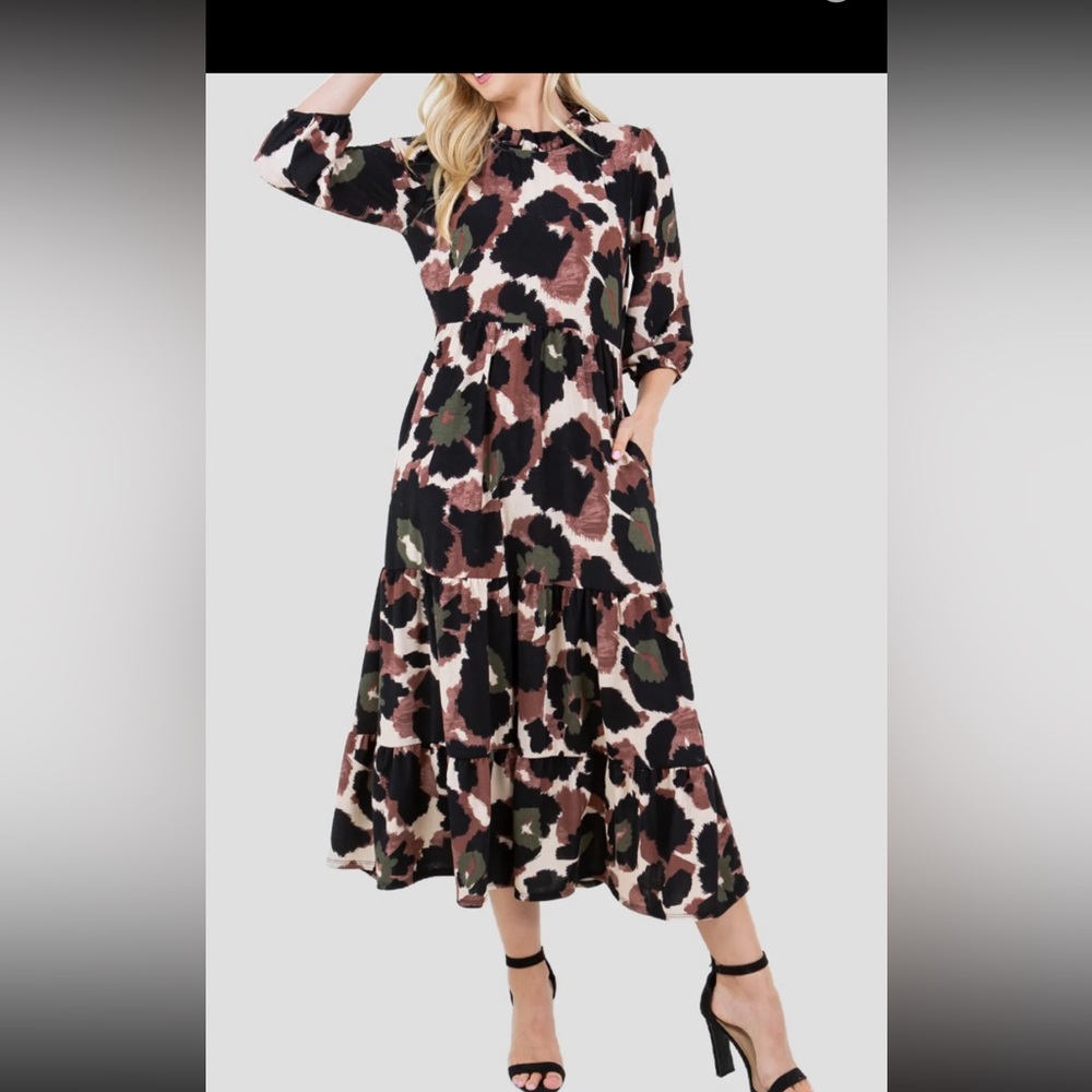 Leopard Midi Dress!